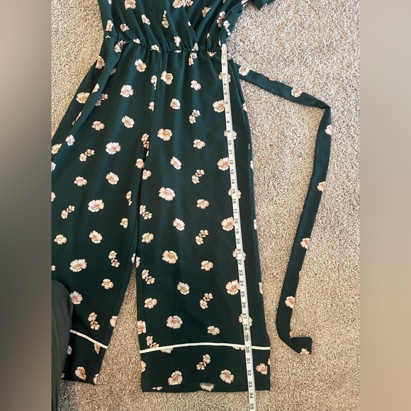 Floral Faux-Wrap Jumpsuit - Picture 9 of 9